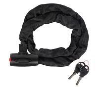 Compatible for WEST Biking， Bicycle Anti Theft Chain Lock Hard Steel Alloy Bold for MTB Bike Motorcycle Scooter Cycling Accessories(Black-1.2m)