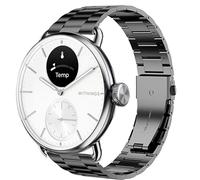 Compatible for Withings Smartwatch Bands, Lamshaw 18mm, 20mm Stainless Steel Metal Replacement Strap Bracelet Men & Women Compatible for Withings ScanWatch 2 42mm/ScanWatch Horizon/ScanWatch