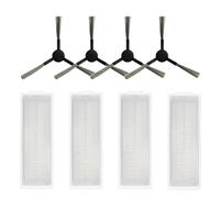 Compatible For Wonders Living DynaKing R9 Robotic Vacuums Main Side Brush Filter Mop Rag Replacement Spare Parts Accessories (Size : Set N)