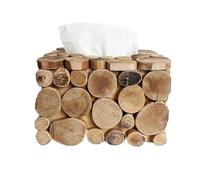 Compatible for Wooden Tissue Box Nordic Napkin Holder Case Modern Container Wet Paper Design Table Decoration and Accessories(Medium Size)