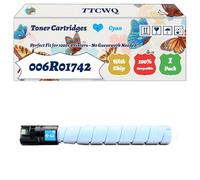 Compatible for Xerox 006R01742 Toner Cartridges Work for Xerox AltaLink C8130 C8135 C8145 C8155 C8170 Printers, with Chip, High Yield 69000 Pages, High-Definition Printing (1 Pack Cyan)