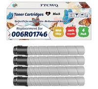 Compatible for Xerox 006R01746 Toner Cartridges Work for Xerox AltaLInk C8130 C8135 C8145 C8245 C8155 C8170 C8235 C8255 Printers (4 Pack Black)