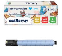 Compatible for Xerox 006R01747 Toner Cartridges Work for Xerox AltaLink C8130 C8135 C8145 Printers, with Chip, High Yield 46000 Pages, High-Definition Printing (1 Pack Cyan)