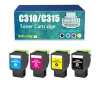 Compatible for Xerox 006R04356 006R04357 006R04358 006R04359 Toner Cartridge, Work with C310 C315 C310DNI C310DNIM C315DNI Printer，Reliability Longevity (BYMC 4 pcs)