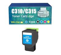 Compatible for Xerox 006R04356 006R04357 006R04358 006R04359 Toner Cartridge, Work with C310 C315 C310DNI C310DNIM C315DNI Printer，Reliability Longevity (Cyan)