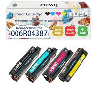 Compatible for Xerox 006R04387 006R04388 006R04389 006R04390 Toner Cartridge Work for Xerox C230 C235 Printers, with Chip, High Yield 2500 Pages, High-Definition Printing (4-Pack BK/C/M/Y)