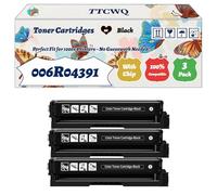 Compatible for Xerox 006R04391 Toner Cartridges Work for Xerox C230 C235 Colour MFP Printers, with Chip, High Yield 4000 Pages, High-Definition Printing (3 Pack Black)