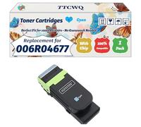 Compatible for Xerox 006R04677 006R04678 006R04679 006R04680 Toner Cartridges Work for Xerox VersaLink C410 Printers (1 Pack Cyan)