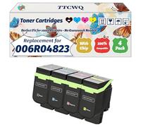 Compatible for Xerox 006R04823 006R04820 006R04821 006R04822 Toner Cartridges Work for Xerox C320 C325 Printers, with Chip, High Yield 2200 Pages, High-Definition Printing (4-Pack BK/C/M/Y)