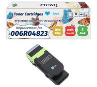 Compatible for Xerox 006R04823 006R04820 006R04821 006R04822 Toner Cartridges Work for Xerox C320 C325 Printers, with Chip, High Yield 2200 Pages, High-Definition Printing (1 Pack Cyan)