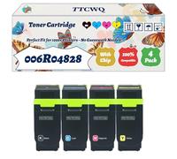 Compatible for Xerox 006R04828 006R04829 006R04830 006R04831 Toner Cartridge Work for Xerox C320 C325 Printers, with Chip, High Yield 9000 Pages, High-Definition Printing (4-Pack BK/C/M/Y)