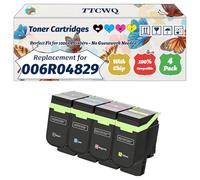 Compatible for Xerox 006R04829 006R04831 006R04828 006R04830 Toner Cartridges for Xerox C325 C320 Printer, with Chip, High Yield 8000 Pages, High-Definition Printing (4-Pack BK/C/M/Y)