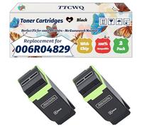 Compatible for Xerox 006R04829 006R04831 006R04828 006R04830 Toner Cartridges Work for Xerox C320 C325, with Chip, High Yield 8000 Pages, High-Definition Printing (2 Pack Black)