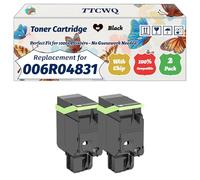 Compatible for Xerox 006R04831 Toner Cartridge Work for Xerox C325 C320 Printers, with Chip, High Yield 8000 Pages, High-Definition Printing (2 Pack Black)