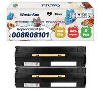 Compatible for Xerox 008R08101 Waste Box Work for Xerox B8145 B8155 B8170 Printers, with Chip, High Yield 69000 Pages, High-Definition Printing (2-Pack Black)
