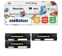 Compatible for Xerox 008R08101 Waste Box Work for Xerox B8145 B8155 B8170 Printers, with Chip, High Yield 69000 Pages, High-Definition Printing (3 Pack Black)