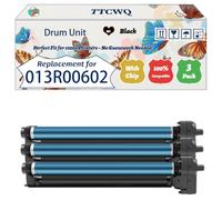 Compatible for Xerox 013R00602 Drum Unit Work for Xerox CopyCentre C 65 CopyCentre C 75 CopyCentre C 90 Printers, with Chip, High Yield 80000 Pages, High-Definition Printing (3 Pack Black)
