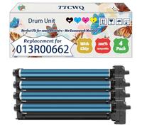 Compatible for Xerox 013R00662 Drum Unit Work for Xerox WorkCentre 7855 i 7855 Series 7900 Series 7970 7970 i 7970 Printers (4-Pack BK/C/M/Y)