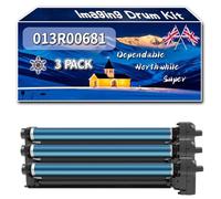 Compatible for Xerox 013R00681 Imaging Drum Kit, Work for Xerox AltaLink C8130 C8135 C8145 C8155 C8170 Printers, Imaging Drum Kit (3 Pack Black)