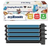 Compatible for Xerox 013R00681 Imaging Drum Kit Work for Xerox AltaLink C8130 C8135 C8145 C8155 C8170 Printers, with Chip, High Yield 80000 Pages, High-Definition Printing (4 Pack Black)