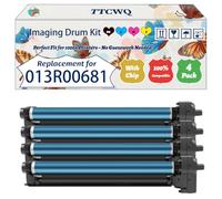 Compatible for Xerox 013R00681 Imaging Drum Kit Work for Xerox AltaLInk C8130 C8135 C8145 C8155 C8170 Printers, with Chip, High Yield 80000 Pages, High-Definition Printing (4-Pack BK/C/M/Y)