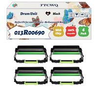 Compatible for Xerox 013R00690 Drum Unit Work for Xerox B305 B310 B315 Printers, with Chip, High Yield 40000 Pages, High-Definition Printing (4 Pack Black)