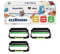 Compatible for Xerox 013R00690 Drum Unit Work for Xerox B305 B310 B315 Printers, with Chip, High Yield 40000 Pages, High-Definition Printing (3 Pack Black)