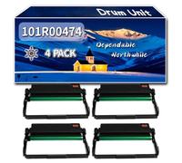 Compatible for Xerox 101R00474 Drum Unit, Work for Xerox Phaser 3260DNI WorkCentre 3225 3225DNI Printers, Drum Unit (4 Pack Black)