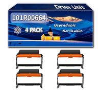 Compatible for Xerox 101R00664 Drum Unit, Work for Xerox B205MFP B210 B215MFP Printers, Drum Unit (4 Pack Black)