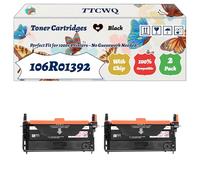 Compatible for Xerox 106R01392 Toner Cartridges Work for Xerox Phaser 6280 6280V/DN 6280V/N Printer, with Chip, High Yield 8001 Pages, High-Definition Printing (2 Pack Black)