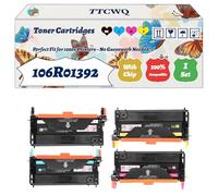 Compatible for Xerox 106R01392 Toner Cartridges Work for Xerox Phaser 6280 6280V/DN 6280V/N Printer, with Chip, High Yield 8001 Pages, High-Definition Printing (4-Pack BK/C/M/Y)