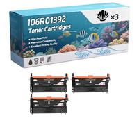 Compatible for Xerox 106R01392 Toner Cartridges, Work for Xerox Phaser 6280 6280V/DN 6280V/N Printers, Toner Cartridges 106R01393 106R01394 (3 Pack Black)