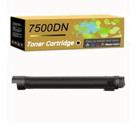 Compatible for Xerox 106R01436 106R01437 106R01438 106R01439 Toner Cartridge, Work with Phaser 7500 7500DN Printer,Reliability Longevity (Black)