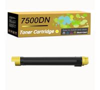 Compatible for Xerox 106R01436 106R01437 106R01438 106R01439 Toner Cartridge, Work with Phaser 7500 7500DN Printer,Reliability Longevity (Yellow)
