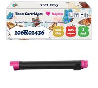 Compatible for Xerox 106R01436 Toner Cartridges Work for Xerox Phaser 7500 7500DN 7500DNZ Printers, with Chip, High Yield 29800 Pages, High-Definition Printing (1 Pack Magenta)
