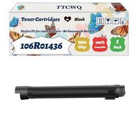 Compatible for Xerox 106R01436 Toner Cartridges Work for Xerox Phaser 7500DT 7500DX 7500N Printers, with Chip, High Yield 29800 Pages, High-Definition Printing (1 Pack Black)