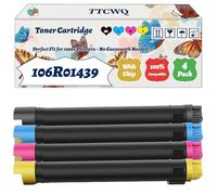 Compatible for Xerox 106R01439 106R01436 106R01438 106R01437 Toner Cartridge Work for Xerox Phaser 7500 7500DX 7500DN 7500N 7500DNZ Printers (4-Pack BK/C/M/Y)