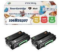 Compatible for Xerox 106R02307 Toner Cartridge Work for Xerox Phaser 3320 Printers, with Chip, High Yield 21000 Pages, High-Definition Printing (2-Pack Black)