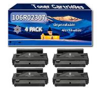 Compatible for Xerox 106R02307 Toner Cartridges, Work for Xerox Phaser 3320 Printers, Toner Cartridges (4 Pack Black)