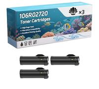 Compatible for Xerox 106R02720 Toner Cartridges, Work for Xerox Phaser 3610 3610DN WorkCentre 3615 3615DN Printers, Toner Cartridges (3 Pack Black)