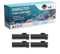 Compatible for Xerox 106R02720 Toner Cartridges, Work for Xerox Phaser 3610 3610DN WorkCentre 3615 3615DN Printers, Toner Cartridges (4 Pack Black)