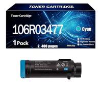 Compatible For Xerox 106R03476/77/78/79 Toner Cartridge Color with Chip | Replacement for Xerox Phaser 6510n 6510dn 6510dnm 6510dni WorkCentre 6515n 6515dn 6515dnm 6515dni 2,500 Pages,Cyan