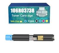 Compatible for Xerox 106R03737 106R03738 106R03739 106R03740 Toner Cartridge, Work with C7020 C7025 C7030 Printer,Reliability Longevity (Cyan)