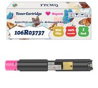 Compatible for Xerox 106R03737 106R03740 106R03739 106R03738 Toner Cartridge Work for Xerox VersaLink C7020 C7025 Printers (1 Pack Magenta)