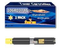 Compatible for Xerox 106R03737 Toner Cartridges, Work for Xerox VersaLink C7020T C7025 C7025D C7025S Printers, Toner Cartridges 106R03738 106R03739 106R03740 (1 Pack Yellow)