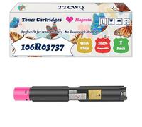 Compatible for Xerox 106R03737 Toner Cartridges Work for Xerox VersaLink C7020T C7025 C7025D C7025S Printers, with Chip, High Yield 33600 Pages, High-Definition Printing (1 Pack Magenta)