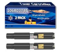 Compatible for Xerox 106R03737 Toner Cartridges, Work for Xerox VersaLink C7020T C7025 C7025D C7025S Printers, Toner Cartridges 106R03738 106R03739 106R03740 (2 Pack Black)