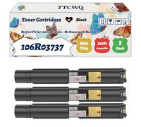 Compatible for Xerox 106R03737 Toner Cartridges Work for Xerox VersaLink C7020T C7025 C7025D C7025S Printers, with Chip, High Yield 33600 Pages, High-Definition Printing (3 Pack Black)