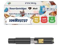 Compatible for Xerox 106R03737 Toner Cartridges Work for Xerox VersaLink C7025D C7025S C7025T C7030 Printers, with Chip, High Yield 33600 Pages, High-Definition Printing (1 Pack Black)