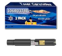 Compatible for Xerox 106R03737 Toner Cartridges, Work for Xerox VersaLink C7025T C7030 C7030D C7030S C7030T Printers, Toner Cartridges 106R03738 106R03739 106R03740 (1 Pack Black)